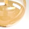 Chehalis ceiling light, globe light 23 cm Amber, Smoke-coloured, 3-light sources