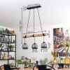Ripoll hanging light, globe light, pendant light Ecru, black, 3-light sources