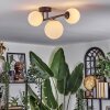 Chehalis ceiling light, globe light white, 3-light sources
