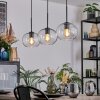 Apedo hanging light, globe light, pendant light clear, 3-light sources