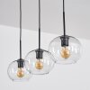 Apedo hanging light, globe light, pendant light clear, 3-light sources