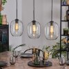 Apedo hanging light, pendant light clear, 3-light sources