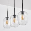 Apedo hanging light, pendant light clear, 3-light sources