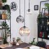 Koyoto hanging light, globe light, pendant light black, 3-light sources