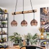 Ripoll hanging light, globe light, pendant light Ecru, black, 3-light sources