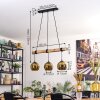 Koyoto hanging light, globe light, pendant light Ecru, black, 3-light sources