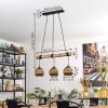 Koyoto hanging light, globe light, pendant light Ecru, black, 3-light sources