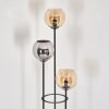 Koyoto floor lamp black, 3-light sources
