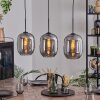Apedo hanging light, pendant light Smoke-coloured, 3-light sources