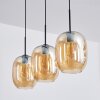 Apedo hanging light, pendant light Amber, 3-light sources