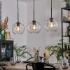 Ripoll hanging light, globe light, pendant light clear, 3-light sources