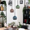 Koyoto hanging light, globe light, pendant light black, 3-light sources