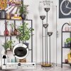 Gastor floor lamp Dark wood, black, 4-light sources