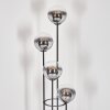 Gastor floor lamp Dark wood, black, 4-light sources