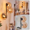 Chehalis globe light, wall light Amber, 3-light sources
