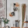 Chehalis globe light, wall light Amber, Smoke-coloured, 3-light sources