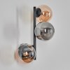 Chehalis globe light, wall light Amber, Smoke-coloured, 3-light sources