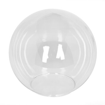 Lamp shade made of glass  Gastor replacement glass, spare part 20 cm clear