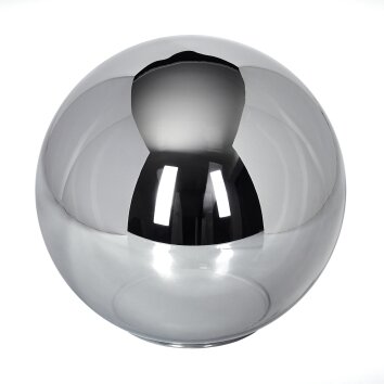 Glass lampshade  Gastor replacement glass, spare part 20 cm Smoke-coloured