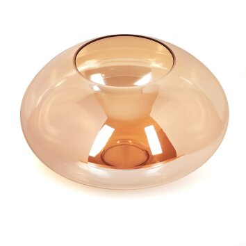 Glass lampshade  Mertola replacement glass, spare part Amber
