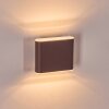 Paranhas outdoor wall light, bathroom light, Up & Down Light, wall light rust-coloured, 1-light source