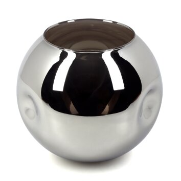 Glass lampshade  Ripoll replacement glass, spare part chrome, Smoke-coloured