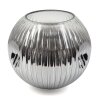 Glass lamp shade  Ripoll replacement glass, spare part chrome, clear, Smoke-coloured