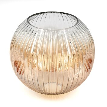 Glass lamp shade  Ripoll replacement glass, spare part Amber, clear