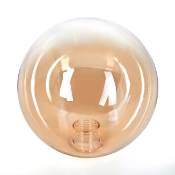 Lamp shade made of glass  Bernado replacement glass, spare part Amber, clear