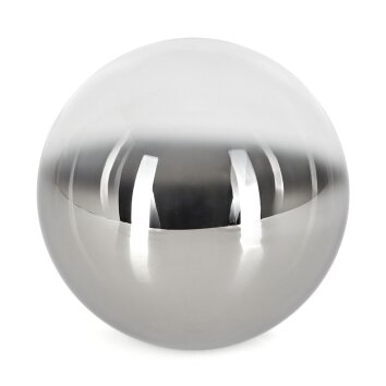 Glass lamp shade  Bernado replacement glass, spare part chrome, clear, Smoke-coloured