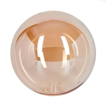 Lamp shade made of glass  Remaisnil replacement glass, spare part Amber