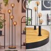 Gastor floor lamp 30 cm Dark wood, black, 4-light sources