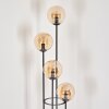 Gastor floor lamp 30 cm Dark wood, black, 4-light sources