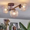 Chehalis ceiling light, globe light clear, 3-light sources