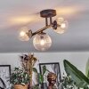 Chehalis ceiling light, globe light clear, 3-light sources