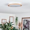 Nogueira ceiling light, Panel LED Ecru, white, 1-light source