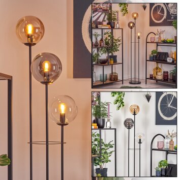 Gastor floor lamp 30 cm black, 3-light sources
