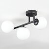 Chehalis ceiling light, globe light white, 3-light sources