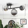 Chehalis ceiling light, globe light Smoke-coloured, 3-light sources