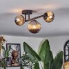 Chehalis ceiling light, globe light Smoke-coloured, 3-light sources