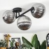 Chehalis ceiling light, globe light Smoke-coloured, 3-light sources