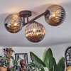 Chehalis ceiling light, globe light Smoke-coloured, 3-light sources