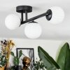 Chehalis ceiling light, globe light white, 3-light sources
