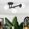 Chehalis ceiling light, globe light white, 3-light sources