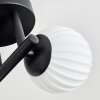 Chehalis ceiling light, globe light white, 3-light sources