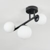Chehalis ceiling light, globe light white, 3-light sources