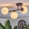 Chehalis ceiling light, globe light white, 3-light sources