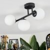 Chehalis ceiling light, globe light white, 3-light sources