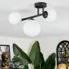 Chehalis ceiling light, globe light white, 3-light sources