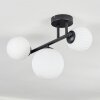 Chehalis ceiling light, globe light white, 3-light sources